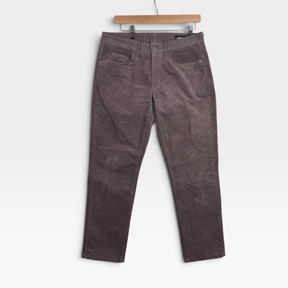 Bonobos Mens Slim Fit Corduroy Pants Size 31/32 Brown 5 Pocket Design